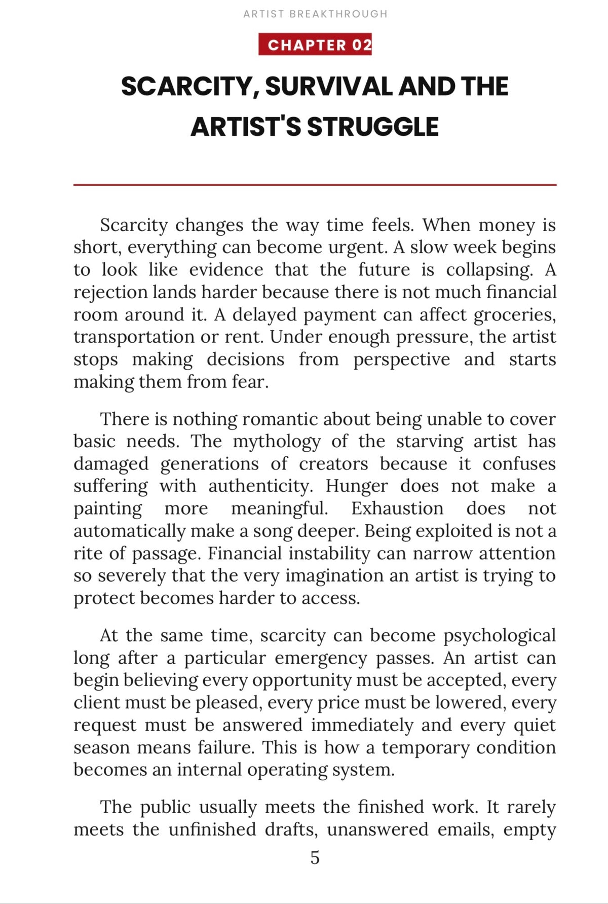 ARTIST BREAKTHROUGH REAL: From Scarcity to Creative Abundance By Jasming Jackson